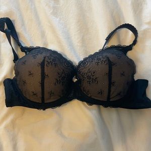 34E Le Mystere nursing bra black lace